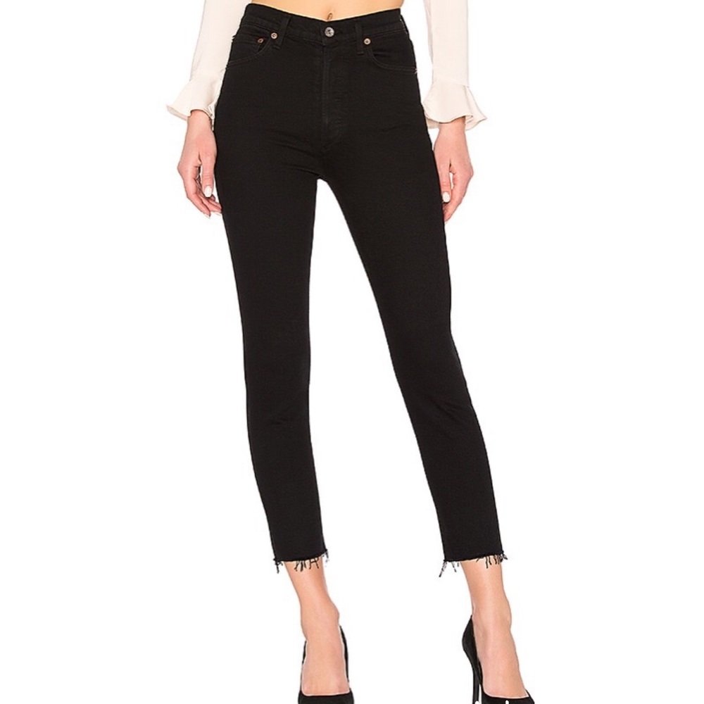AGOLDE Nico High Rise slim fit Black